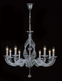 Santo Crystal Ceiling Lights Diyas Multi Arm Crystal Fittings